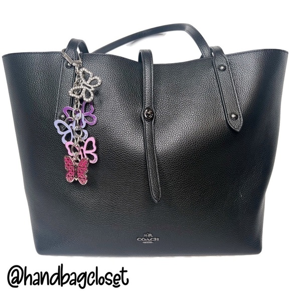 Coach Oversized Butterfly Dangle Metal Swarovski Crystals Keychain Charm… - Picture 6 of 7